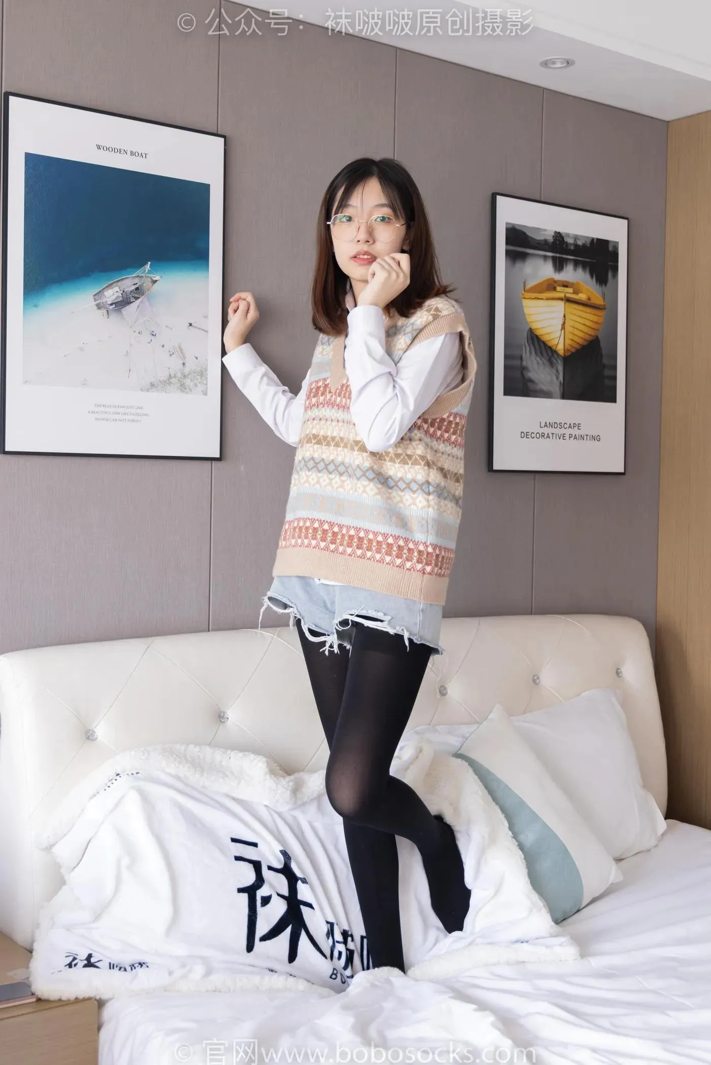 [BoBoSocks袜啵啵]NO.169 小甜豆-黑皮鞋、厚黑丝、厚肉丝 [145P]插图2